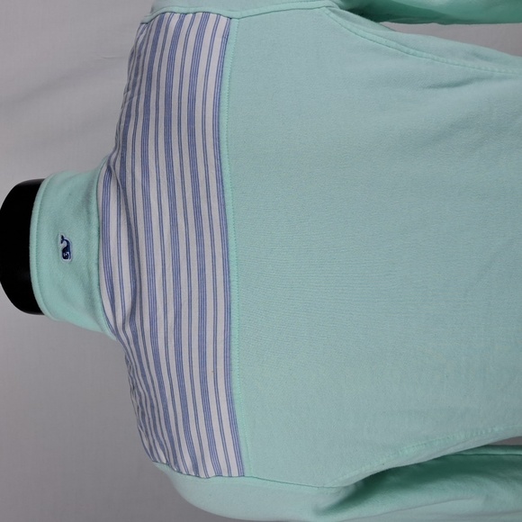 Vineyard Vines Women's 1/4 zip mint green LG casual preppy pullover sweatshirt - Picture 4 of 6
